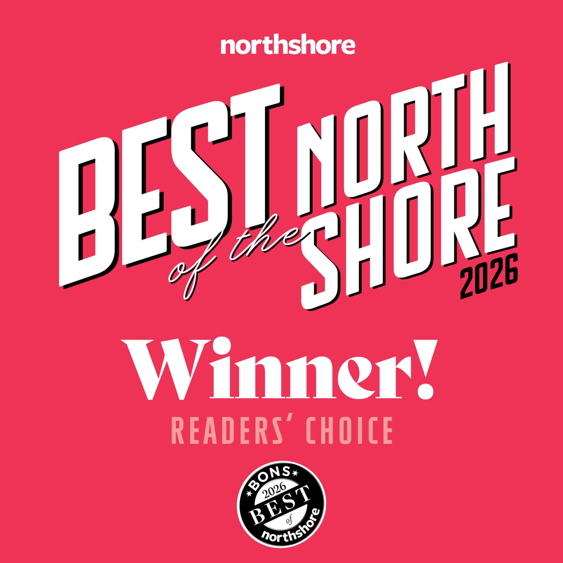 Best of the North Shore 2026 Winner, Readers' Choice